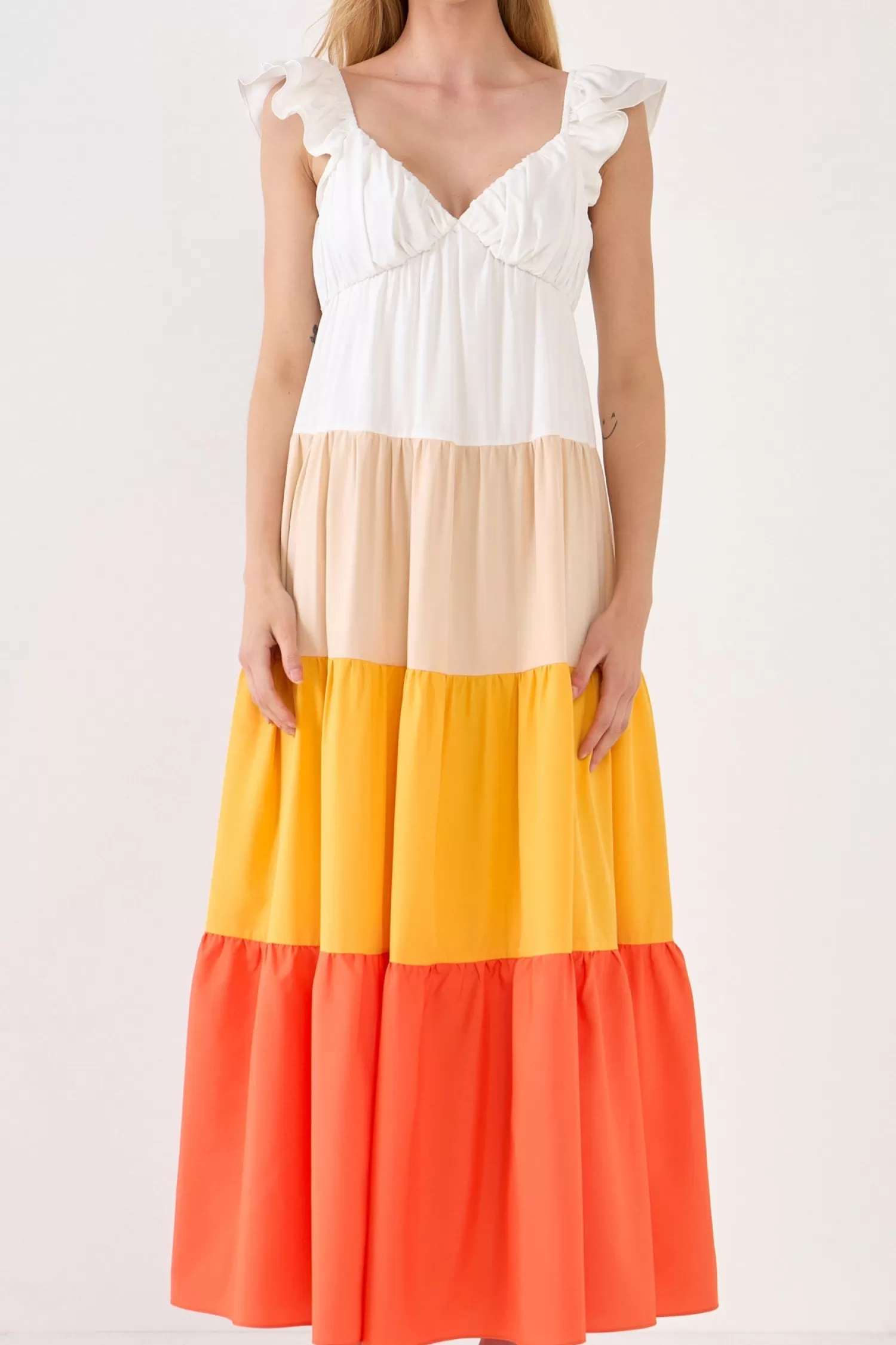 Outlet Sunset Colorblock Maxi Dress Special Occasion | Resort Ready