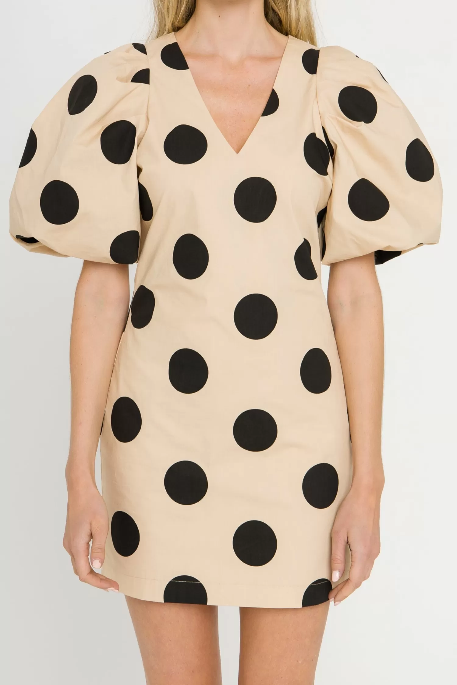 Hot WOMEN WOVEN POLKA DOT DRESS Lounge & Casual | Dresses