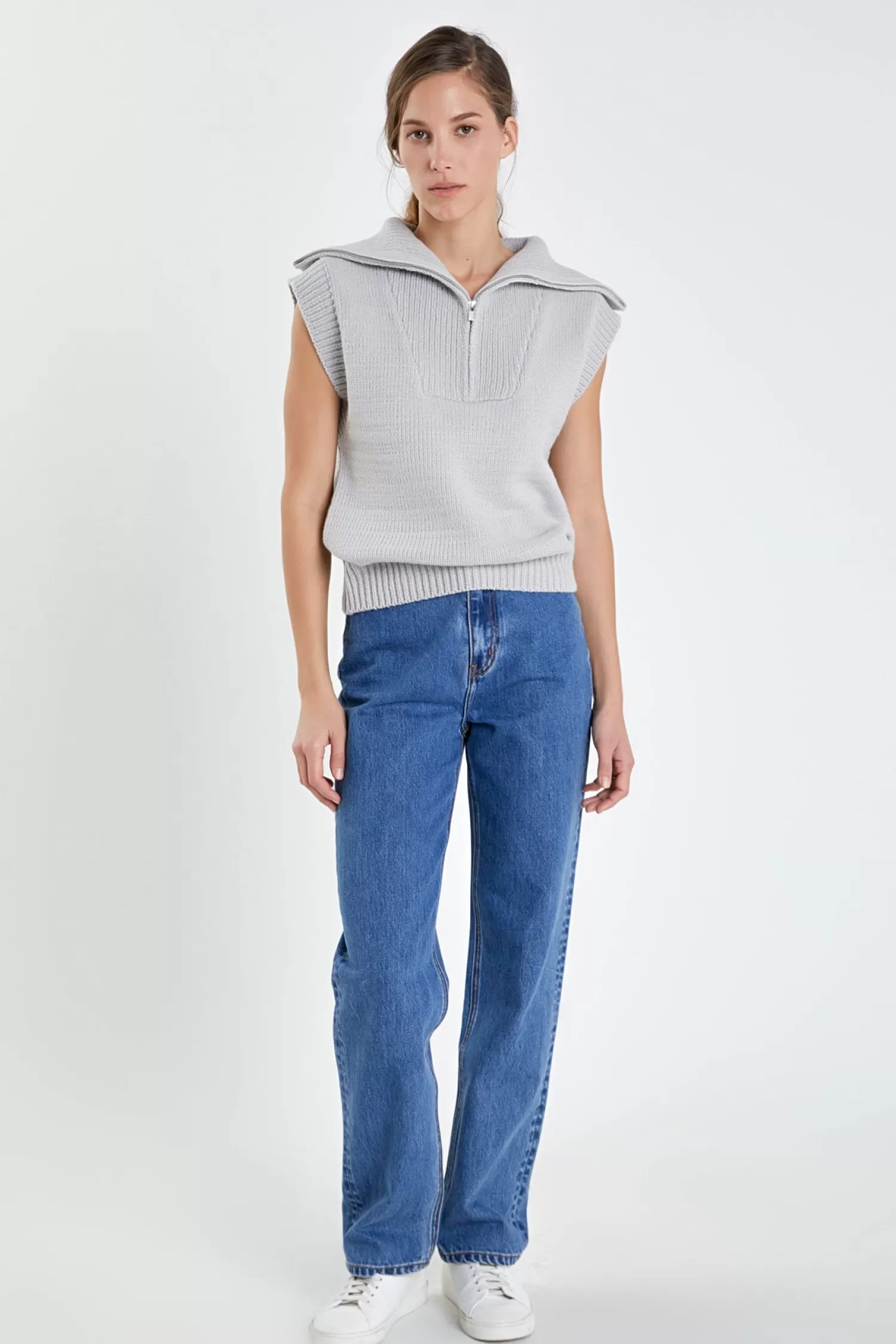 Hot Zip Mock Neck Knit Vest Sweaters & Knits | Sweater Season